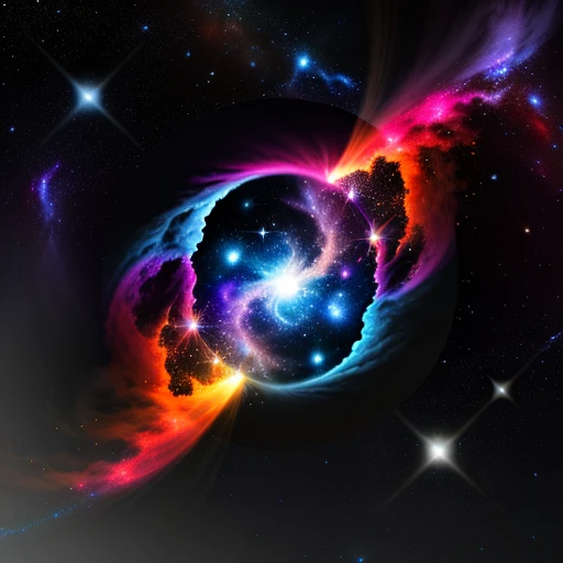 Nahaufnahme eines Sterns in der Mitte einer Galaxie, Der Nebel explodiert, Epischer Nebel, leuchtender Nebel, Dramatischer, powerful fog, Kosmische Nebel, dramatischer Sonnenuntergangsnebel, Ein Nebel, der heftig explodierte, Nebel im Universum, Weltraumnebel, Sternenwolke, The beautiful nebula was born, Explodierender Nebel, Nebelwolken, Bunter Nebel, Nebel am Himmel,bunter