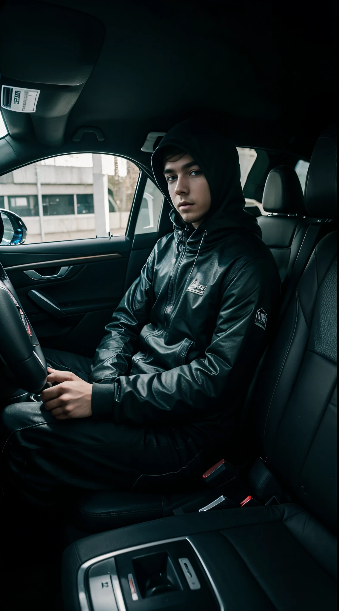 Alan Walker encostado em um carro esportivo