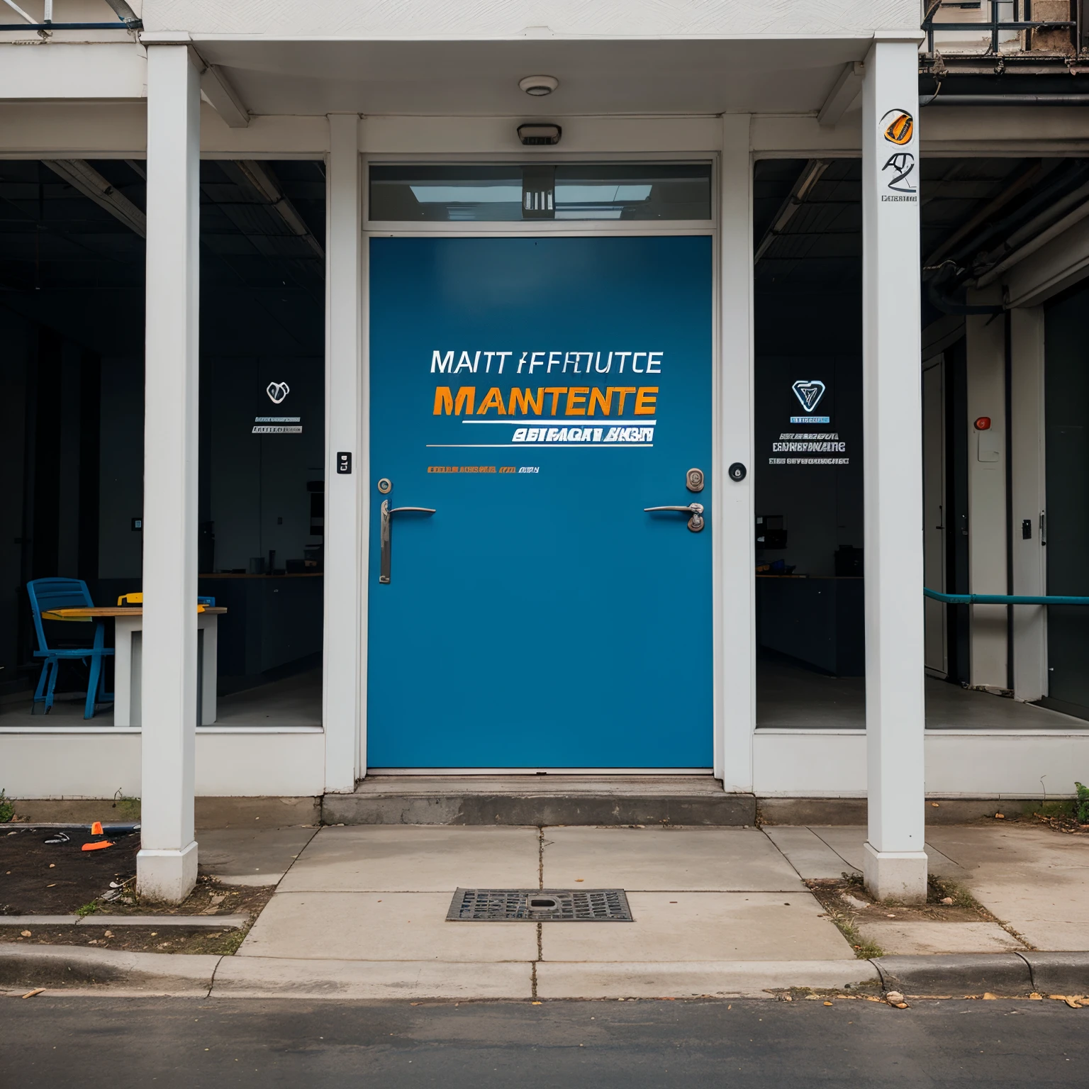 Design a poster for a maintenance and installation company called Smart Future
