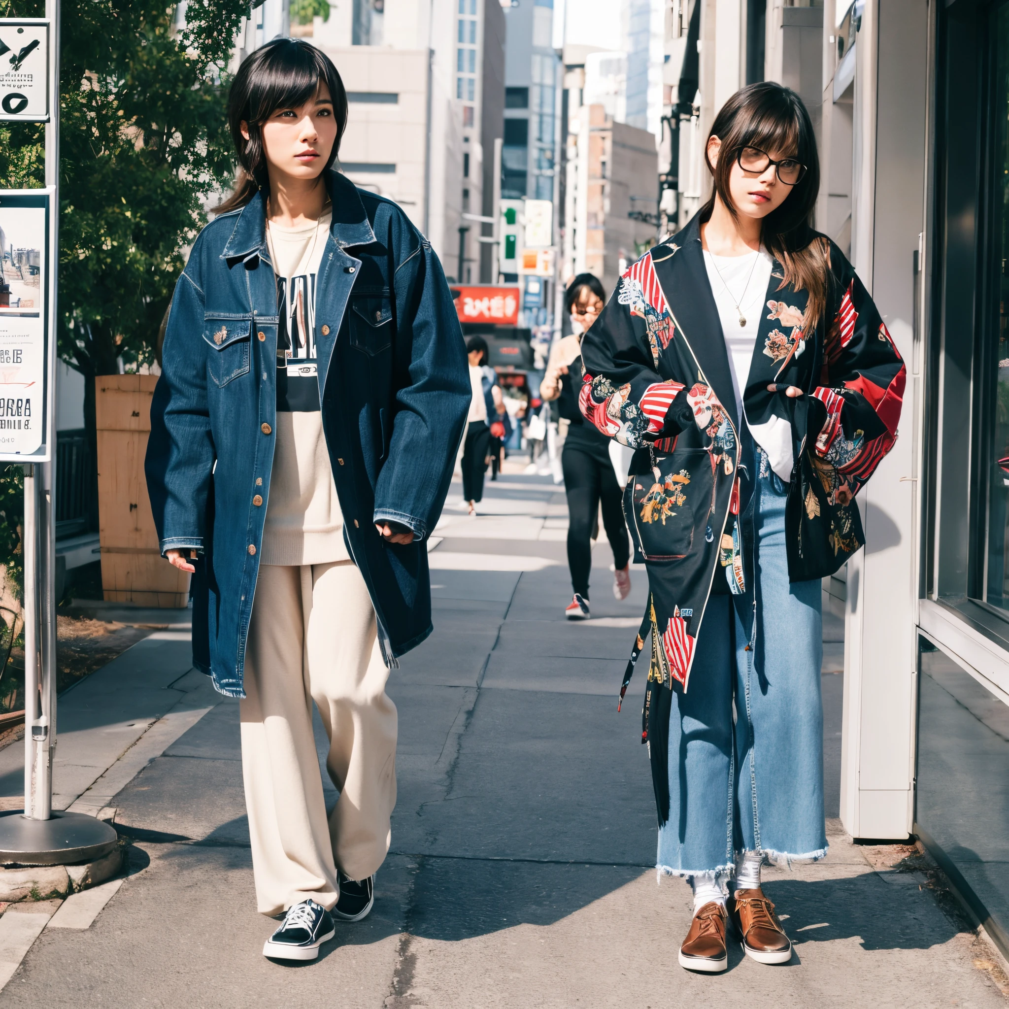 Fusion of Japanese and American fashion