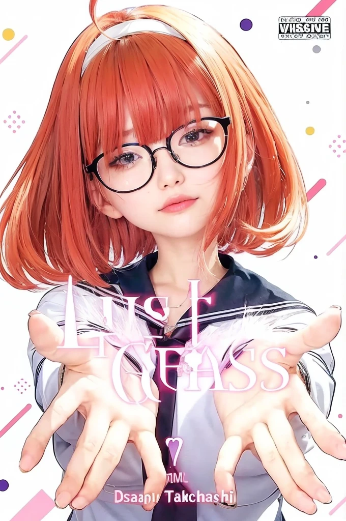 a close up of a person wearing glasses and a tie, without glasses, !!without glasses, glasses |, eye glass, vidros, With eye Glasses, capa de anime, ( ( eyeglass ) ), tampa de vidro, with glasses on, Directed by: Kose Kanaoka, arte oficial, girl with glasses, glasses, artista desconhecido, Arte Promocional