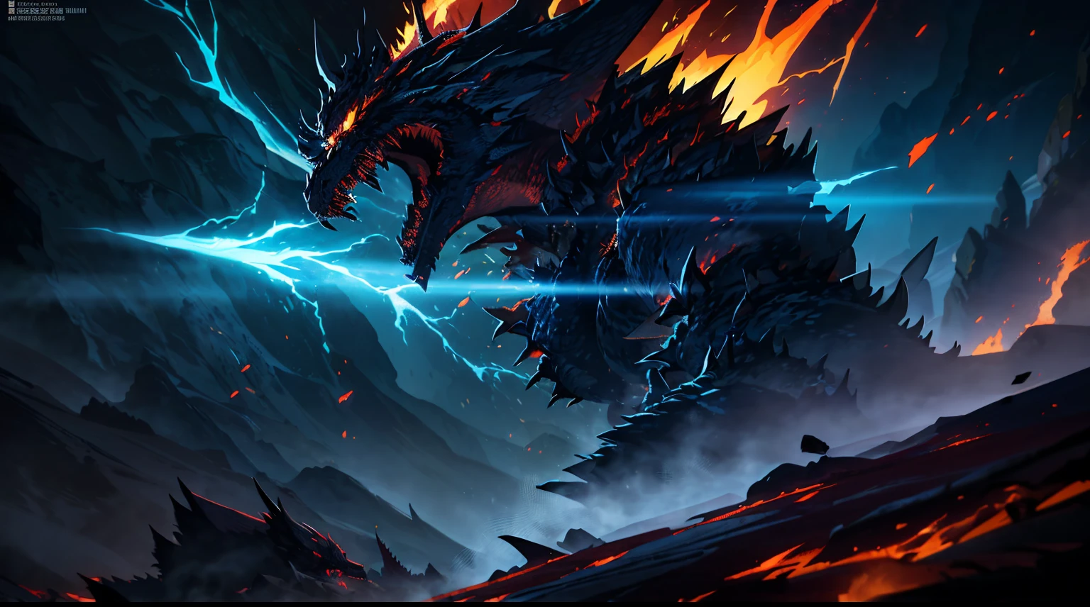 (The pupils burn like flameonster face with ferocious vivid details,Vivid details of the monster's face,The monsters are described in great detail&#39;s face:1.1), Mechanized Dragon，surrounded by thick fog, Creepy resonance, Dark and mysterious hues, strong contrasts, Powerful power, refraction of golden light, The texture  expressive, digital oil painting effect, Emphasize the main positions and postures of the characters, Powerful edge-lit effect, Dramatic angles and near effects, Detailed and rugged terrain, hori&#39;full of exotic plants, Powerful energy flow effect, Flying debris and sparks affect the dragon&#39;s mechanics，huge broken weapon，Roaring dragon，Glowing scales，Erupting steam，Black smoke，White scales，Cyan eyes