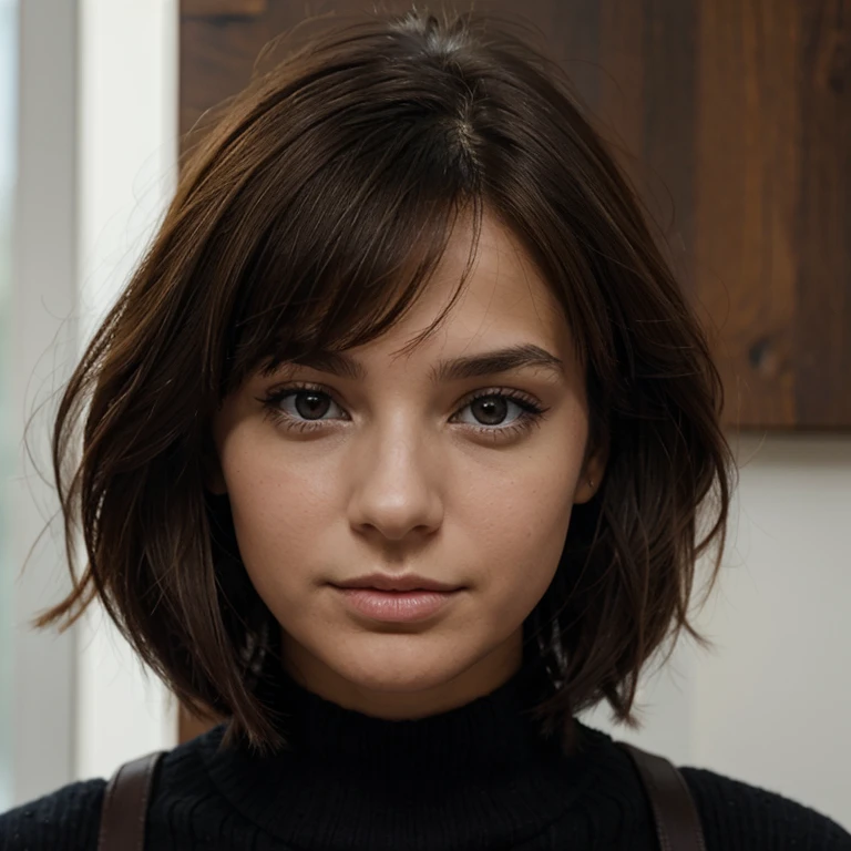 Fille brune qui fais réaliste humaine