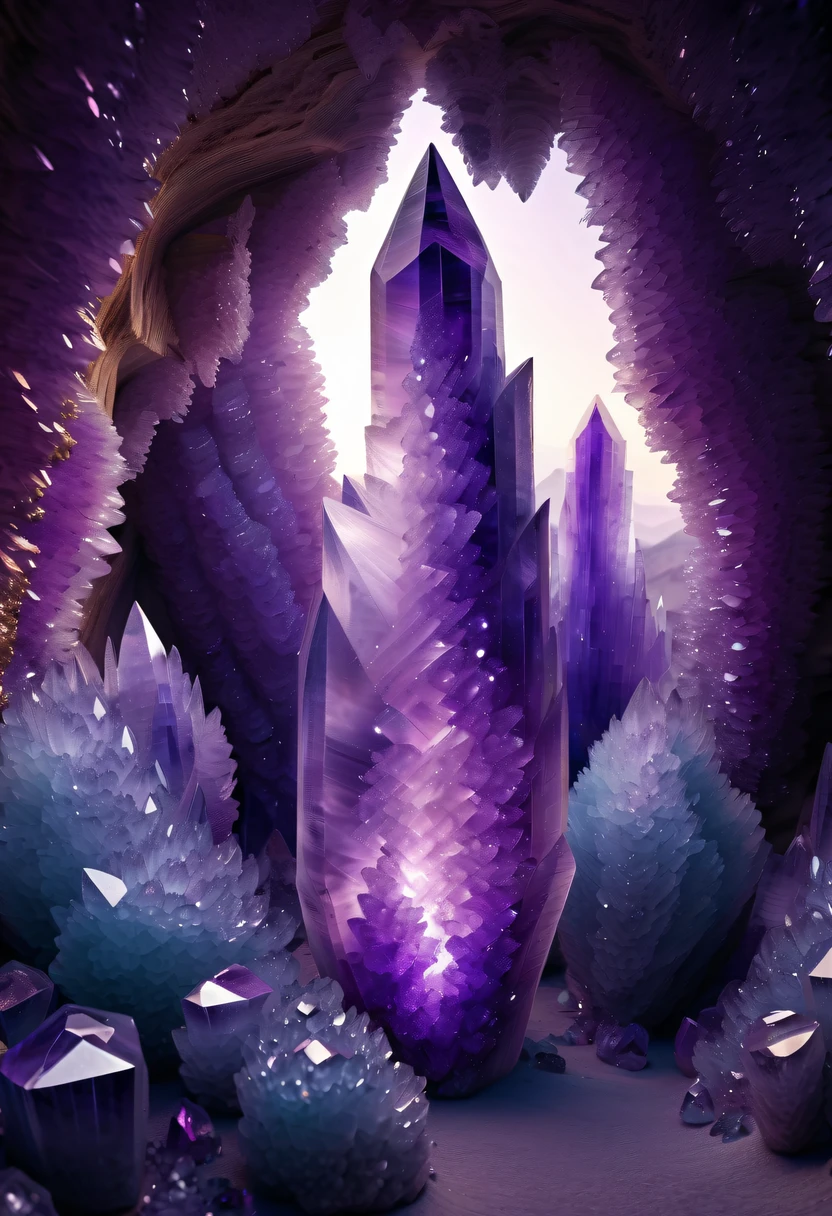 Huge amethyst geode, amazing amethyst geode, geode, Druze Geode, Amethyst, wonderful mineral art,Stunningly detailed, 8K,Fantasy cave walls made of mineral crystals,covered with precious crystals, crystal cluster, s fractal art,subsurface, exploration, Glowing crystal, fluorite crystal,associated mineral crystals , Enigmatic Atmosphere, Sparkling crystals, Natural Crystal, sparkling reflections, underground lake, Hidden treasure, mineral structure
