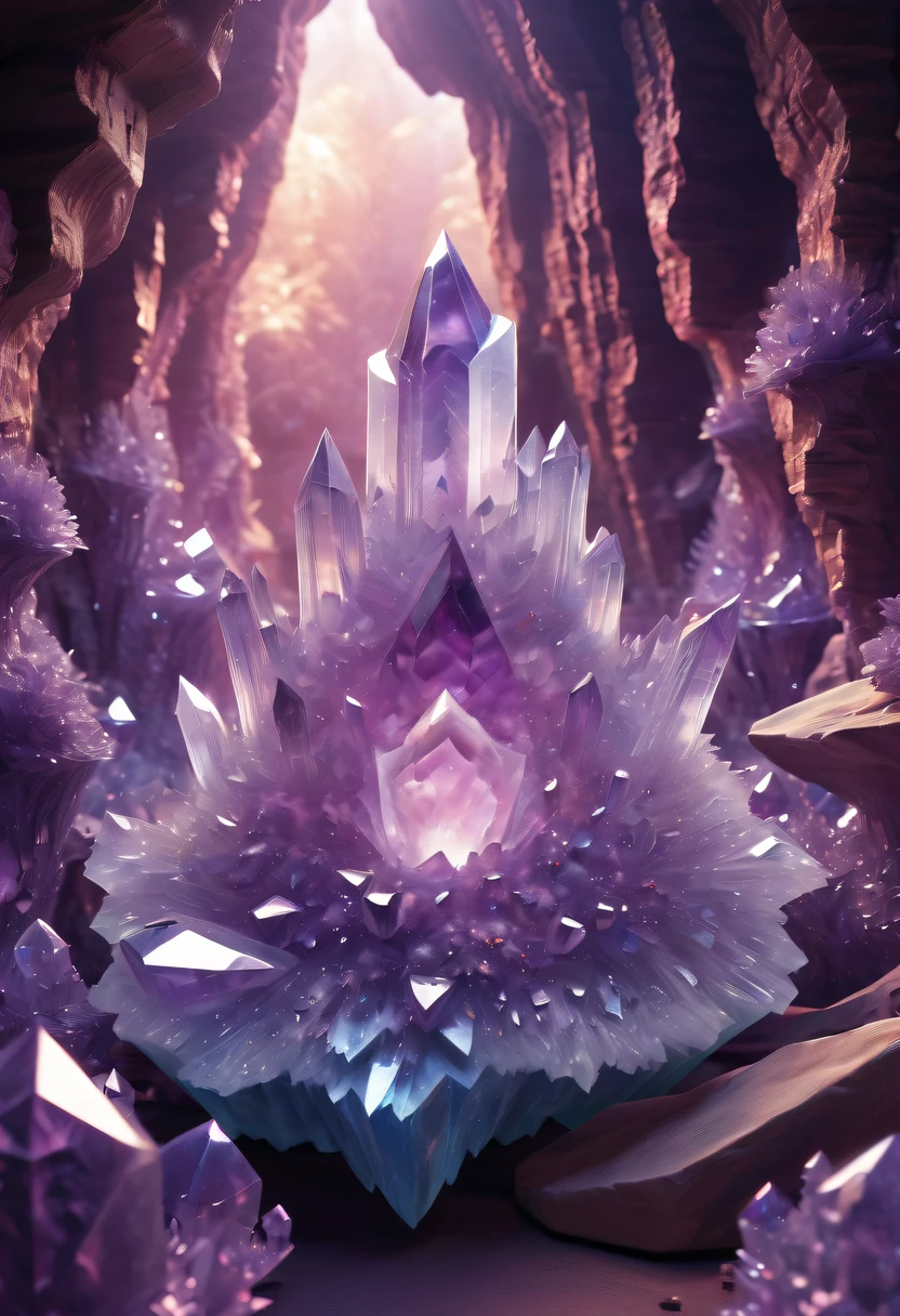 Huge amethyst geode, amazing amethyst geode, geode, Druze Geode, Amethyst, wonderful mineral art,Stunningly detailed, 8K,Fantasy cave walls made of mineral crystals,covered with precious crystals, crystal cluster, s fractal art,subsurface, exploration, Glowing crystal, fluorite crystal,associated mineral crystals , Enigmatic Atmosphere, Sparkling crystals, Natural Crystal, sparkling reflections, underground lake, Hidden treasure, mineral structure
