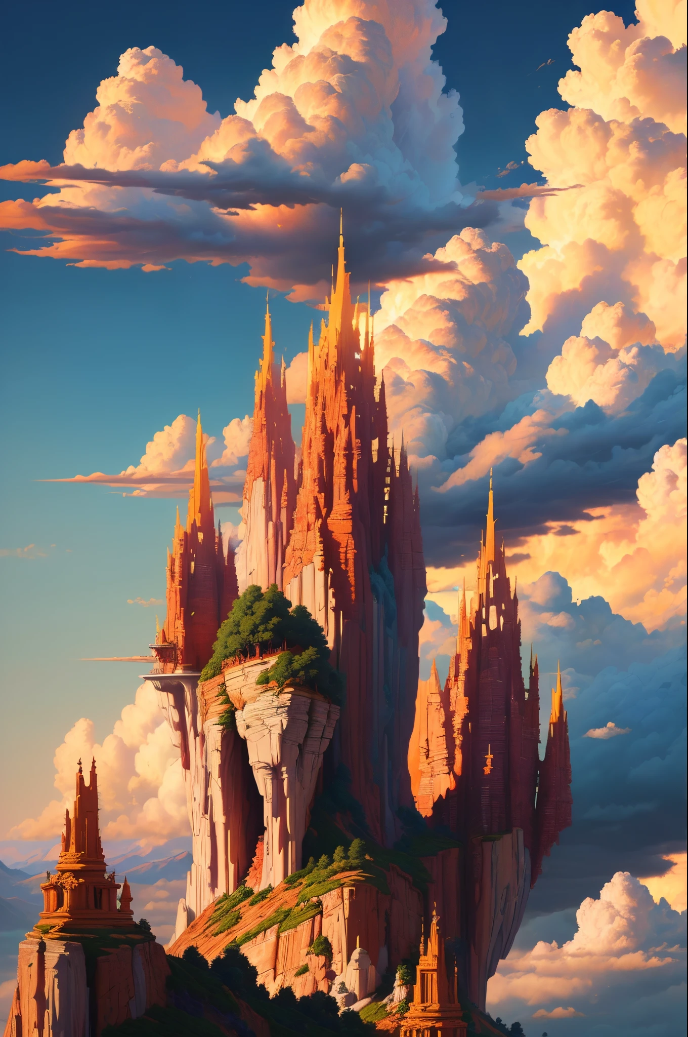 ((best quality)), ((masterpiece)), (detailed), Goku, Son Goku, Dragon Ball Super (detailed cloud landscape:1.3), (high resolution:1.2)