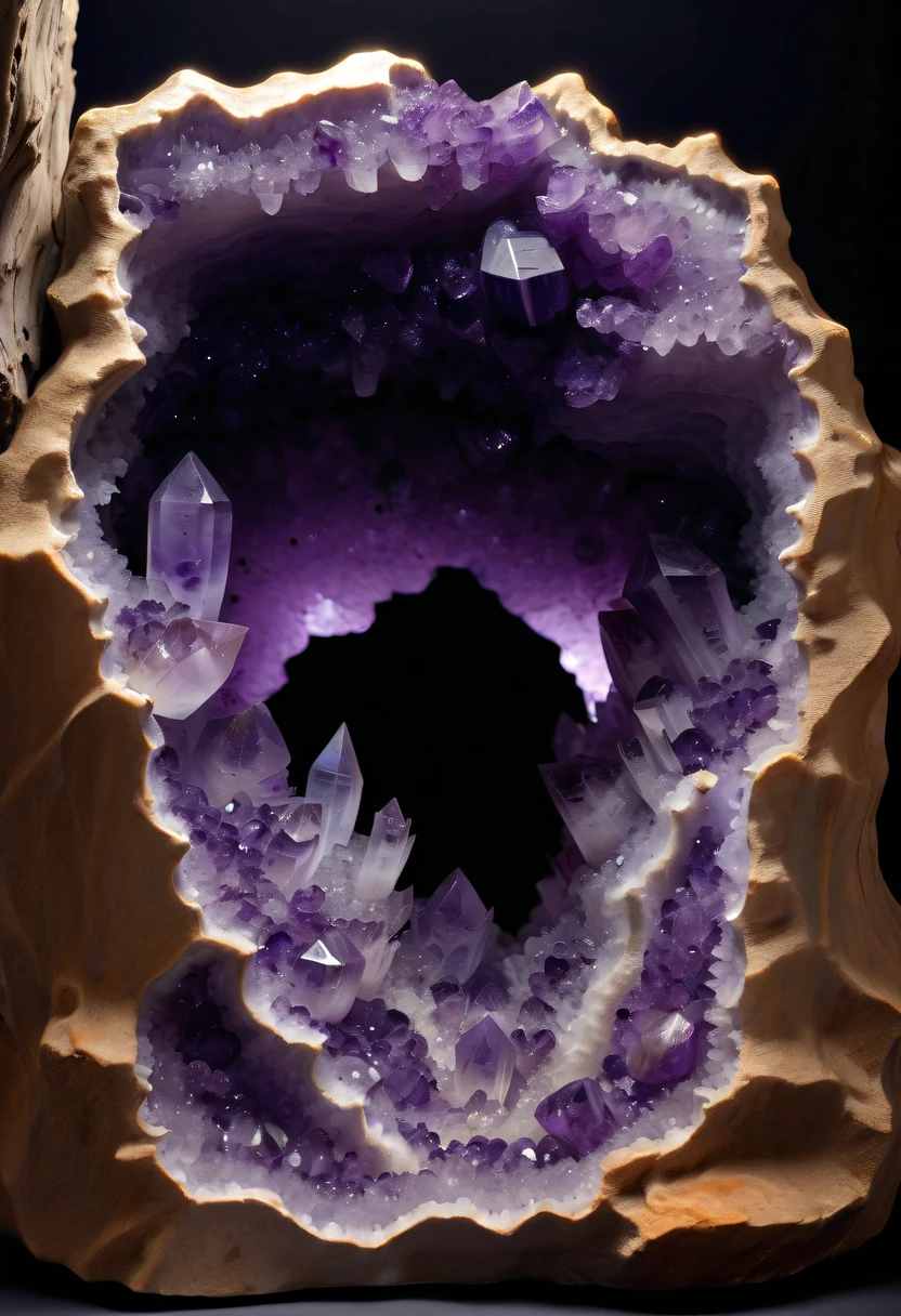 Brazilian Amethyst Cave,Empty,desktop accessories,Weird Mineral Art,