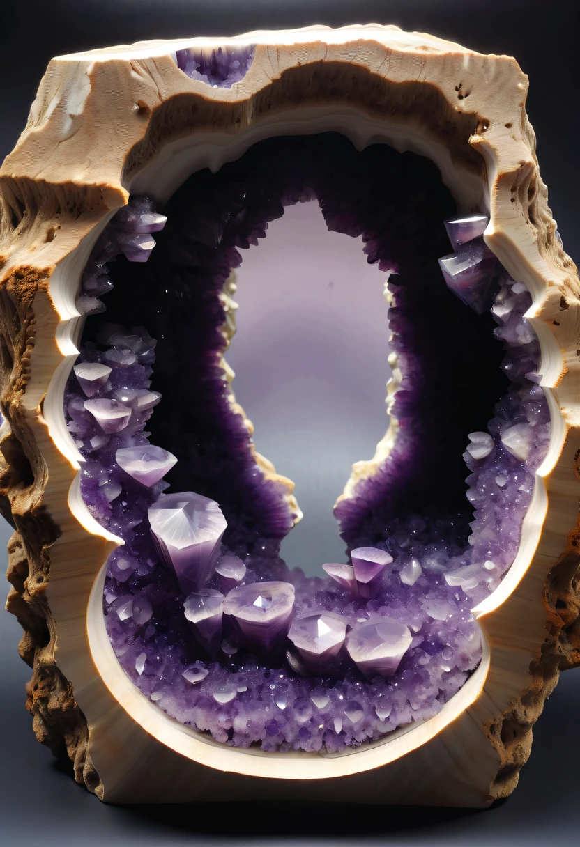 Brazilian Amethyst Cave,Empty,desktop accessories,Weird Mineral Art,