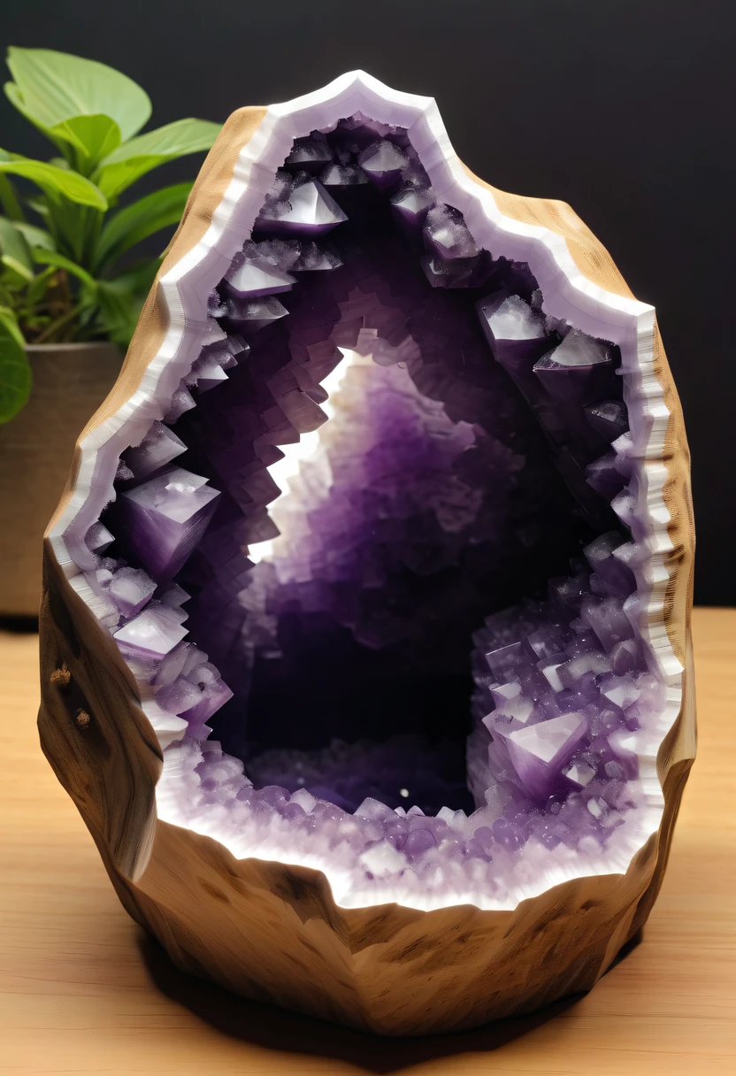 Brazilian Amethyst Cave,Empty,desktop accessories,Weird Mineral Art,