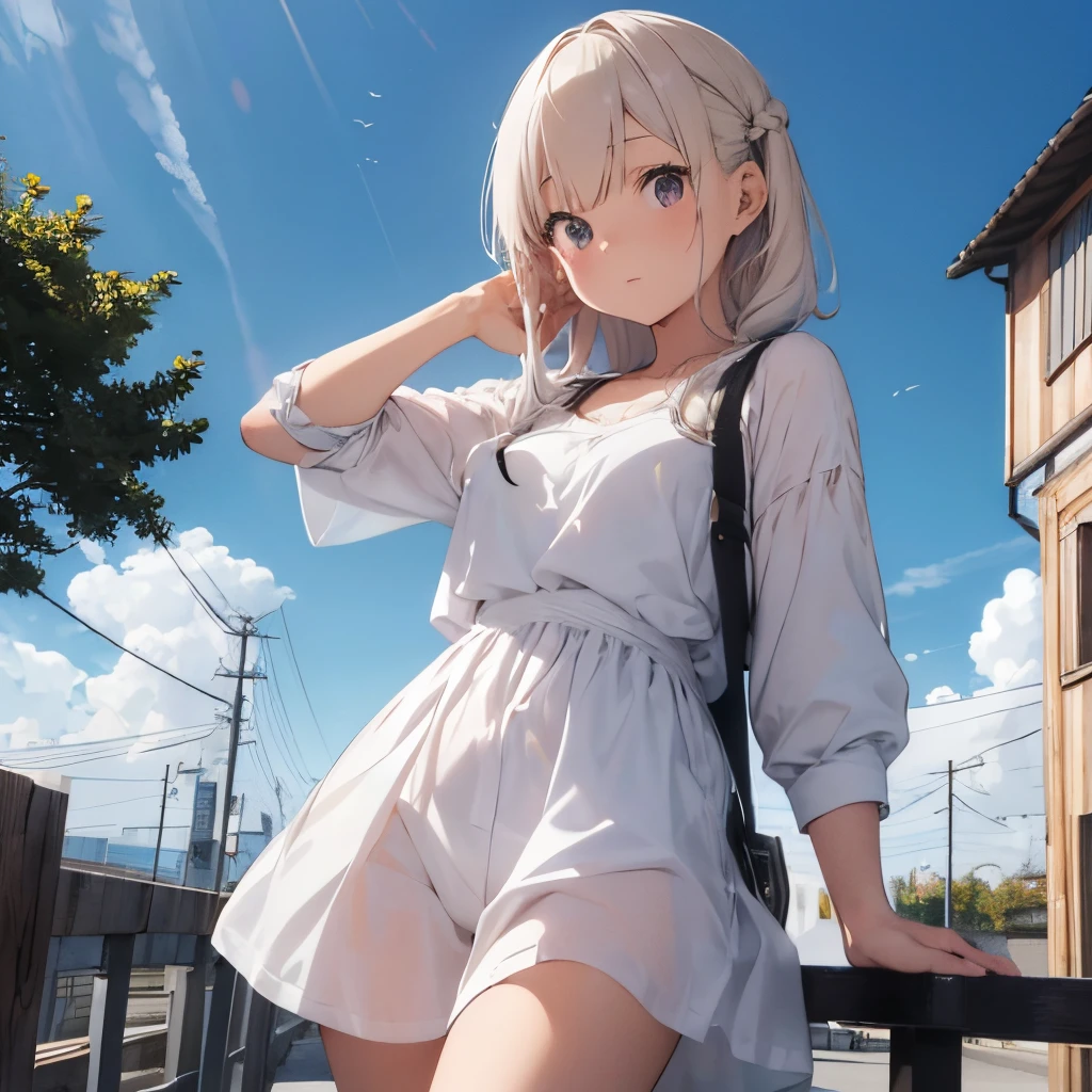 Jeune fille âgée de 17ans anime , avec une pointrine moyenne et des belles paires de fesse , elle a des couettes et sa couleur de cheveux rouge bordeaux, elle a un style de vêtement kawai , elle porte une mini jupe blanche avec un long t-hirt noir et des chaussette qui l&#39;arrive à son genoux et des chaussette de couleur blanche  , elle a des hanches volumineuse , et elle pour des basket blanche , et sur ses cheveux il y&#39;a une barrette en forme de lapin de couleur blanche posée à coté d&#39;une couette
