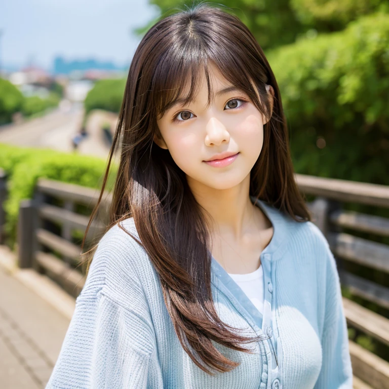cute girl photo realistic
