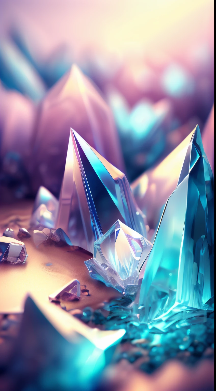 Product pictures of Brazilian Crystal Cave, Crystal cave with stibnite crystals, tmasterpiece, (Very detailed CG unified 8k wallpaper), (Best quality at best), (Most Best Illustration), (The best shadow), Background fluorite crystals and associated mineral crystals , Enigmatic Atmosphere, Surrounded by exquisite treasures and mineral structures, (particle effect), isometric 3D, octaneratingrendering, Ray traching, 超詳細