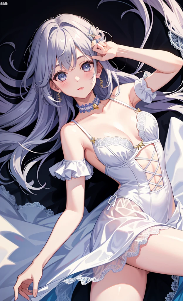 1 girl in、as-、Cute lingerie、portrait of upper body、