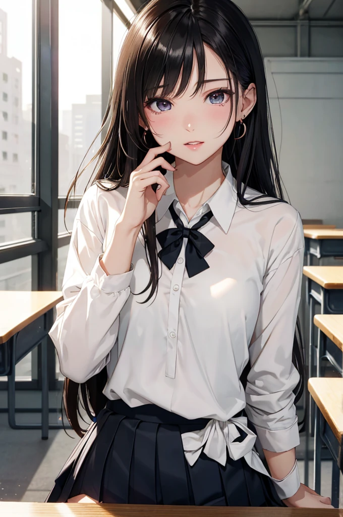 (On the table: 1.3), (max res: 1.2), (Ultra HDTV: 1.2), 电影灯光, 8K分辨率,
Detailed eyes and skin, detailedfacialfeatureocus sharp: 1.2), (Focus on the face:1.2),Perfect style, pretty face, acurate, Anatomically correct, Highly Detailed Face and Skin Textur, 詳細な目, 二重まぶた, tthin eyebrows, glitter eyeliner: 1 natural cheeks, Glossy glossy skin, White skin of the: 1.2, (glossy lips: 1.4),、 (A shy look: 1.2),Highly Detailed Face and Skin Textur, 詳細な目, 二重まぶた, Natural cheeks, , shiny lip: 1.4,、(There are a lot of:1.4)(There's a lot in the thigh:1.2)、
Red blush、Humiliated、impatient、frustrated、Frightened、glarelight、teardrop、embarrassed from、Open the knee、make one's behavior public、、finger rub,,,,、
white under lingerie、white bra、Shiny little earrings and necklace、、Disheveled clothes、Dressing、The kinky exposed、Wear sweat、turf、Lingerie transparent、
18 years old, clean and tidy woman 、curlies、 semi long hair, ordinary, Upturned, sitting down on the floor, Classroom,Black-brown hair,eBlue eyes、(high school school uniforms:1.5)