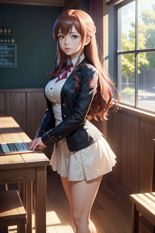 I'm a girl in a high school uniform, long hair, nsfw