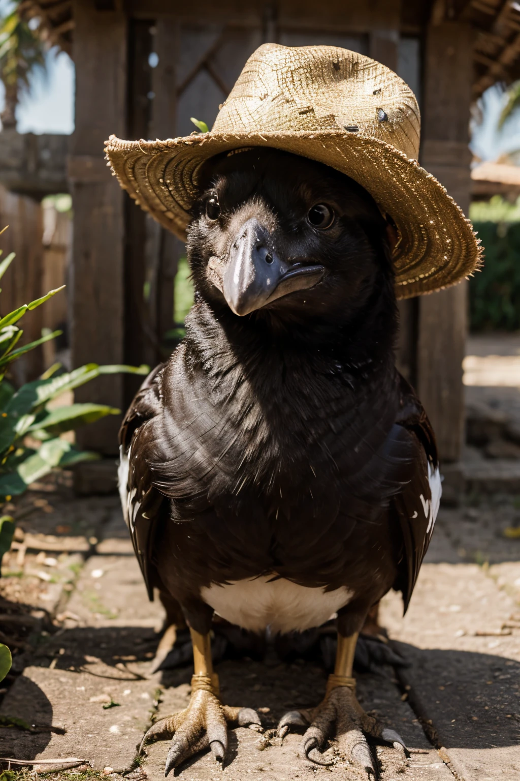 Pato con sombrero