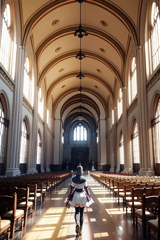 Characters stand in a large room with statues, screenshot from the anime film, anime movie screenshot, Screenshot of the 2012 animation, in the anime film, TV animation stills, Still from anime, Kuro anime screenshots, anime movie scene, Today’s recommended anime still, anime scene, fire emblem three houses
