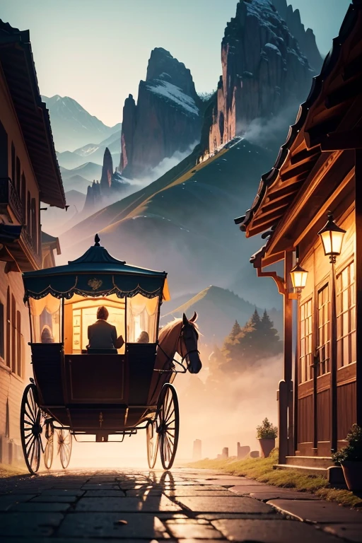 directly converted into a detailed、High-quality prompts are as follows:
"A person riding a horse carriage in an animated scene (anime:1.1). The scene depicted like a still from an animated movie released in 2012 (stylized:1.1). The animation visually stunning with detailed and colorful artwork (best quality, highres, vibrant colors:1.2). The horse carriage shown in a picturesque landscape with beautiful scenery (landscape, scenic background:1.1). The character in the scene wearing an elegant and traditional attire, reflecting the anime's setting (traditional clothing:1.1). The animation captures a moment of dynamic movement, showing the horse carriage in motion (dynamic action:1.1). The lighting in the scene carefully depicted, creating a warm and inviting atmosphere (warm lighting:1.1). The animation still evokes a sense of adventure and excitement, capturing the viewer's attention (captivating, adventurous:1.1)."
Please note,The above prompt just an example,You can use your imagination and creativity,Add more relevant screen details,to make the generated images richer and more realistic。