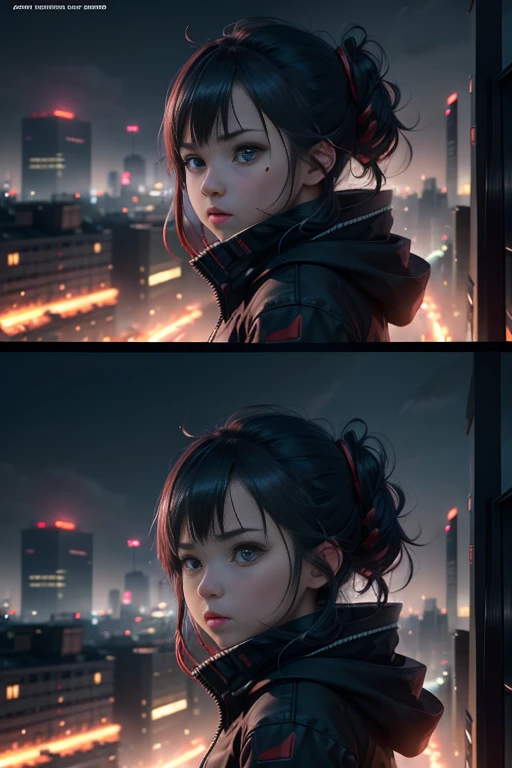 A girl running on the rooftop at night, Tokyo rooftop as the background, animated movie screenshot, anime movie screenshot, TV anime still, Kuro anime screenshot, 2012 anime screenshot, Tokyo anime scenery, anime-themed, red line anime movie style, 2019 anime screenshot, (best quality, 4k, highres:1.2), ultra-detailed, (realistic:1.37), HDR, studio lighting, physically-based rendering, extreme detail description, professional, vivid colors, bokeh, portraits, landscape, horror, anime, sci-fi, photography, concept artists, color grading, dramatic lighting.