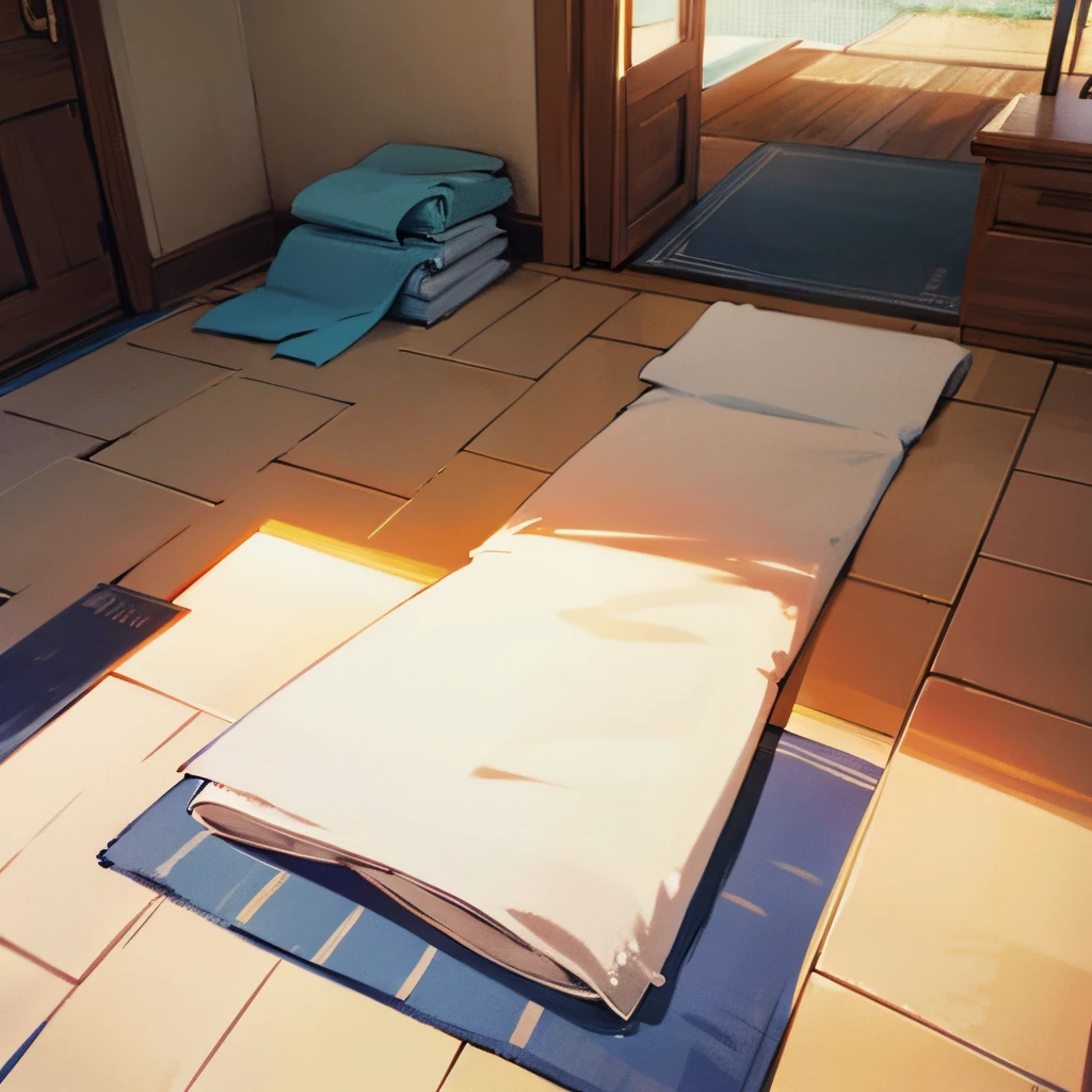 towel on the floor