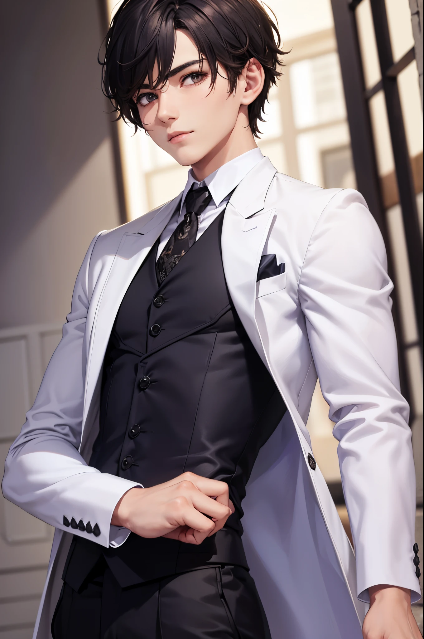 1boy,(masculino), roupas elegantes, (obra-prima, melhor qualidade: 1.2)