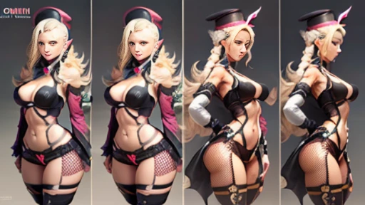 ((master piece)), (very high quality), character creation sheet, multiple angles, multiple poses, (same face, different angles),  closeup (full body), translucent clothing, noticeable breasts, platinum hair, double braid,  -imagine --imagine - --auto --s2