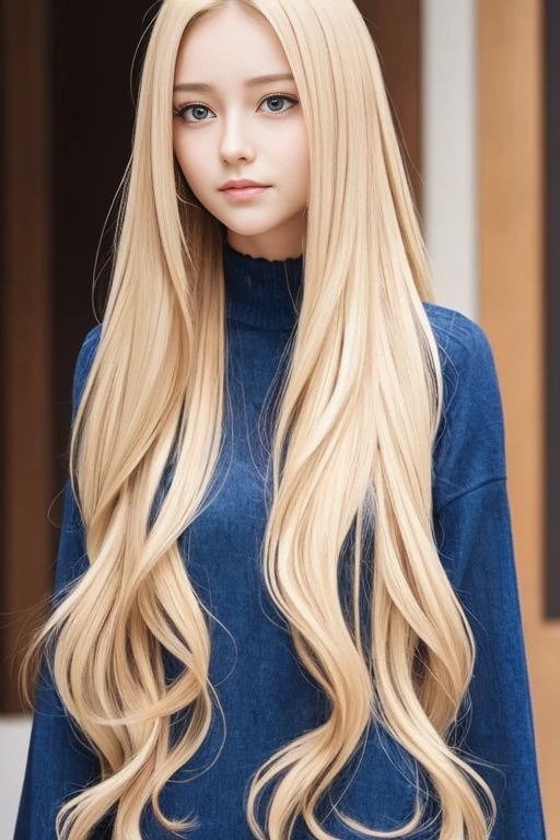 Photo of a Beautiful Woman,,,, beautiful long hairs, crazy long hairs, super long hairs, long hair, crazy long hairs, super long hairs, facing towards camera, blonde hairs