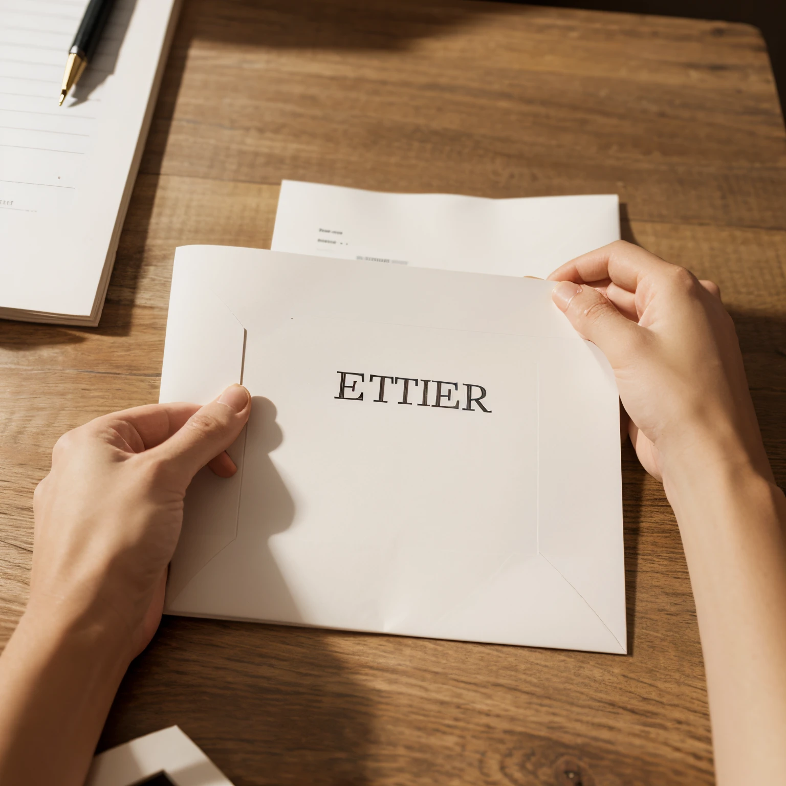 Create a paper that has letter I on it
