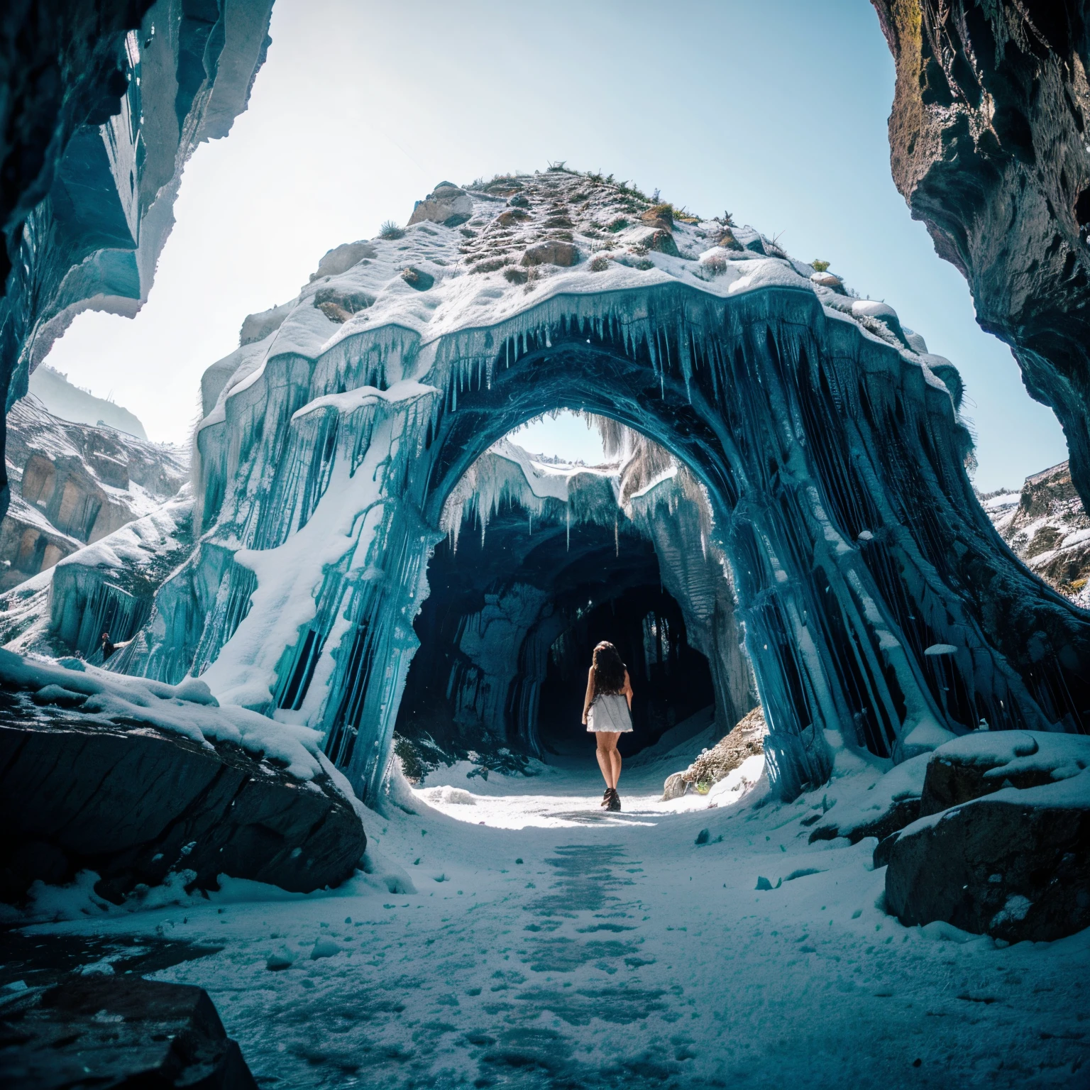 Crystal caves with crystals in them,