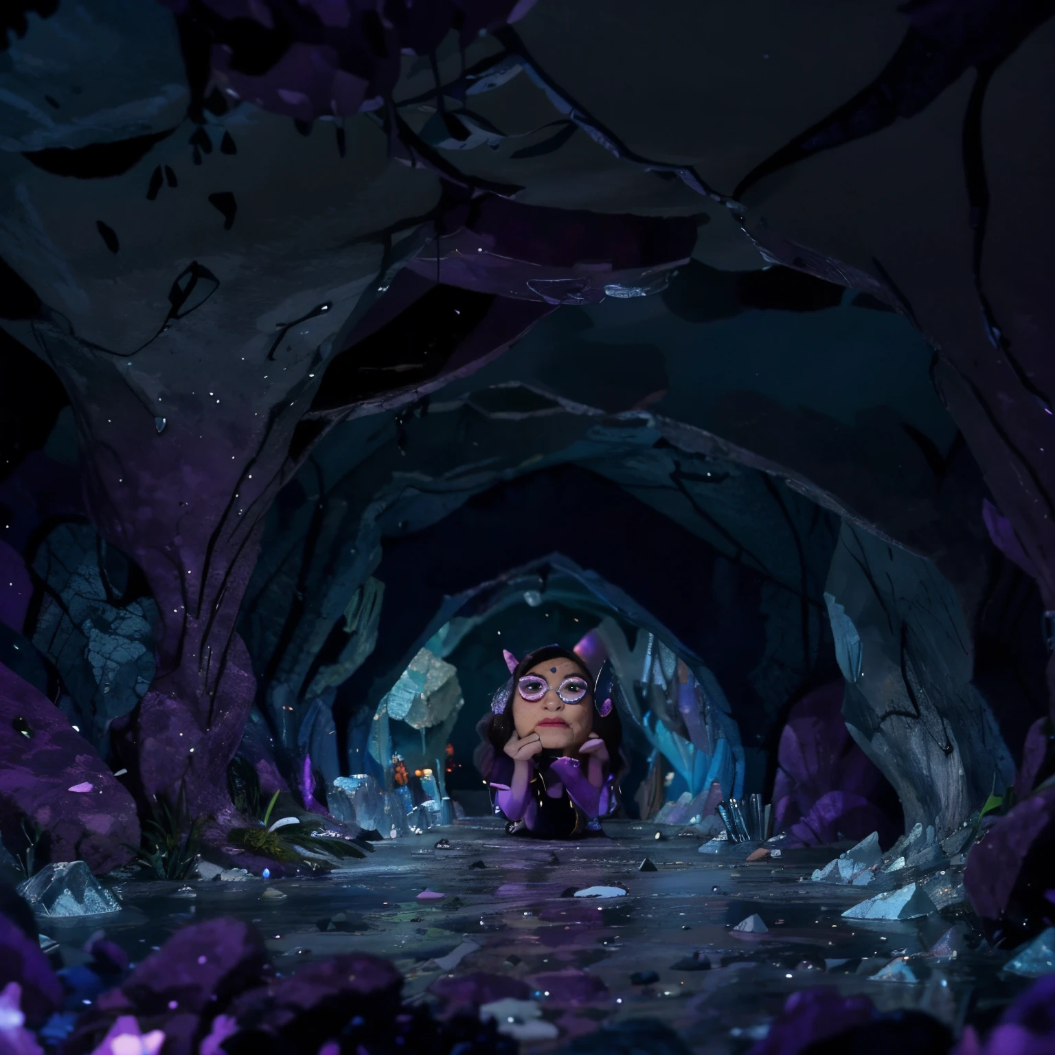 Crystal caves with crystals in them,
