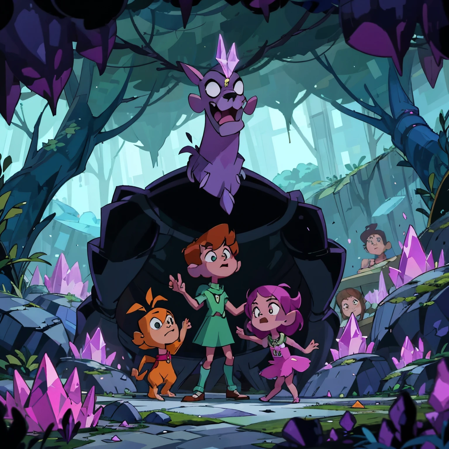 Crystal caves with crystals in them,