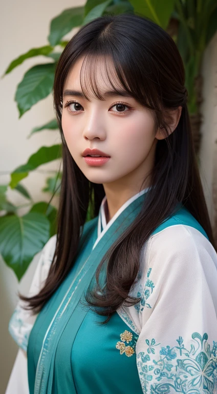 (Raw photography、top-quality)、(realisitic、photos realistic:1.3)、top-quality、ighly detailed、​masterpiece、ultra-detailliert、illustratio、1girl in、Zhuge Kongming