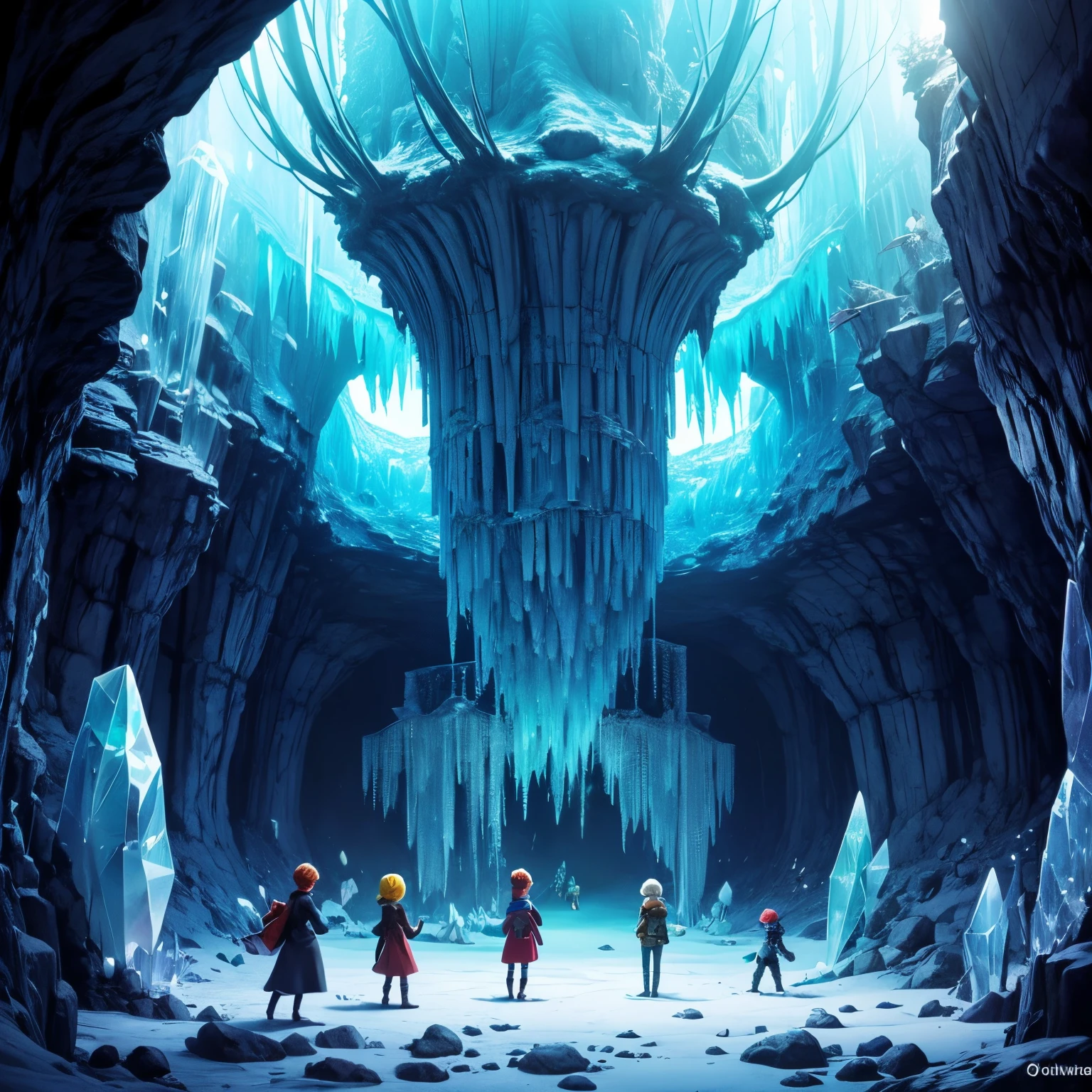 Crystal caves with crystals in them,