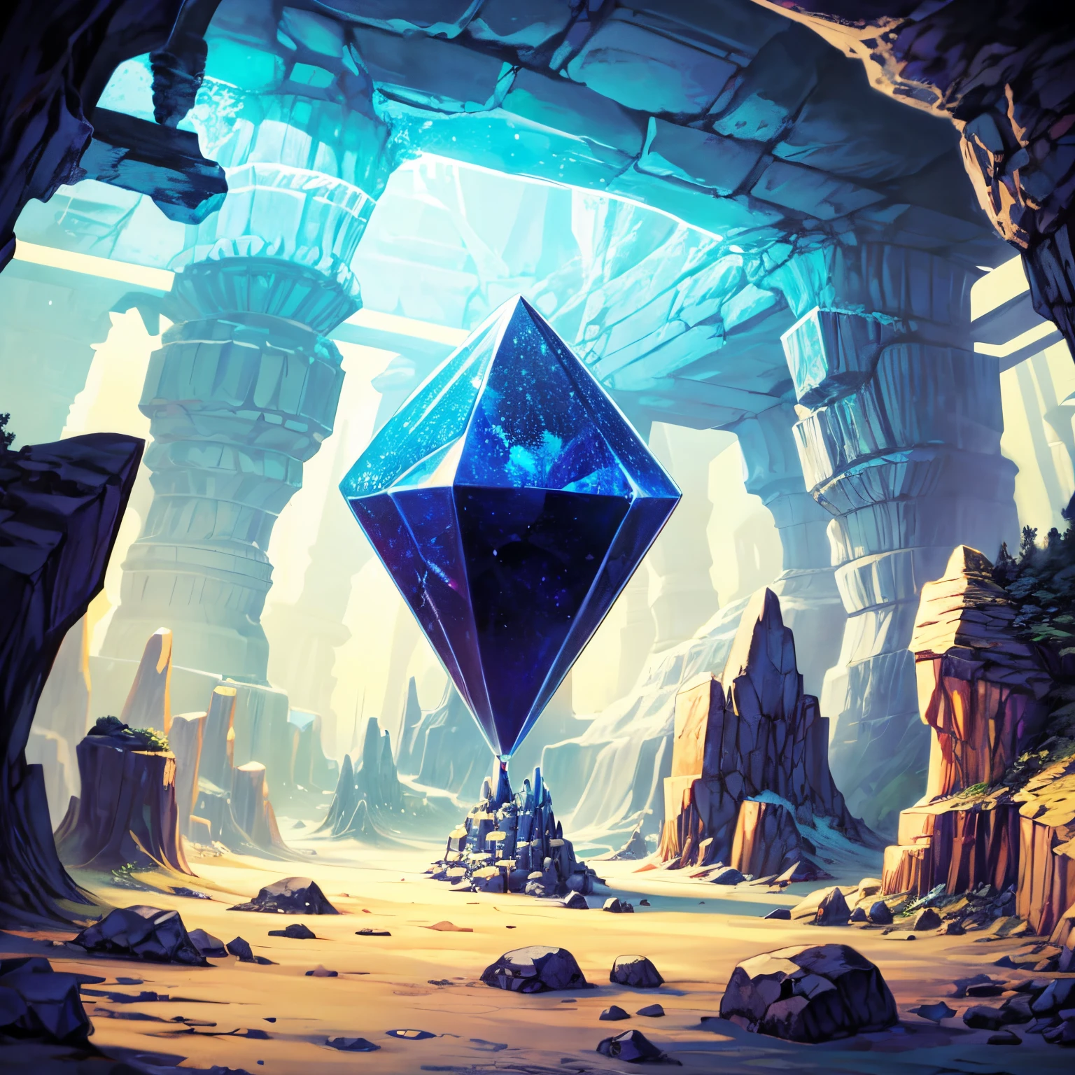 Crystal caves with crystals in them,