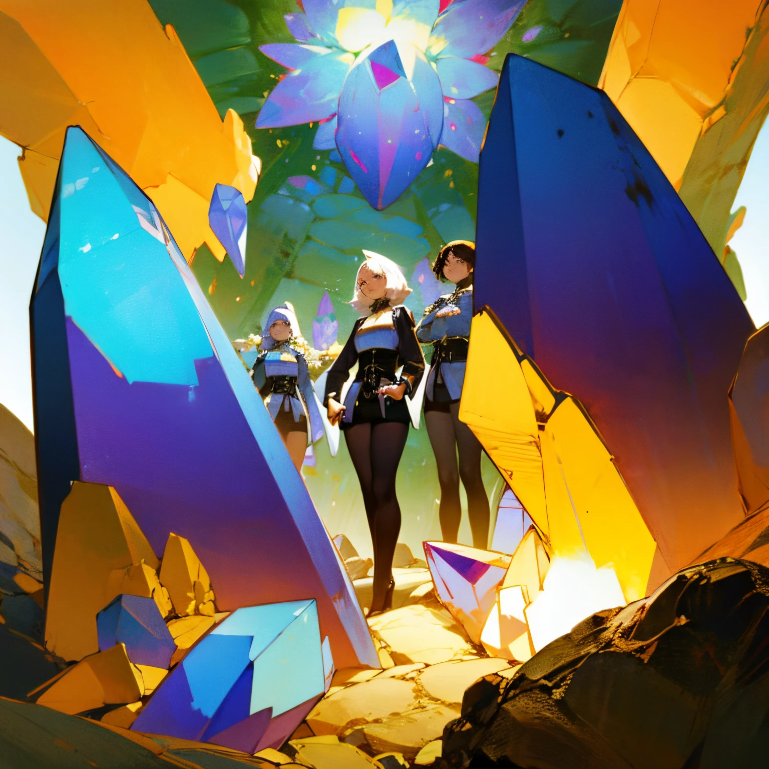 Crystal caves with crystals in them,