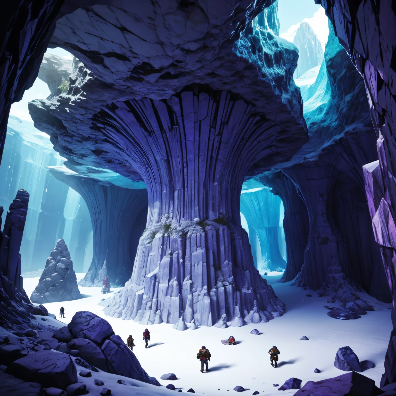 Crystal caves with crystals in them,