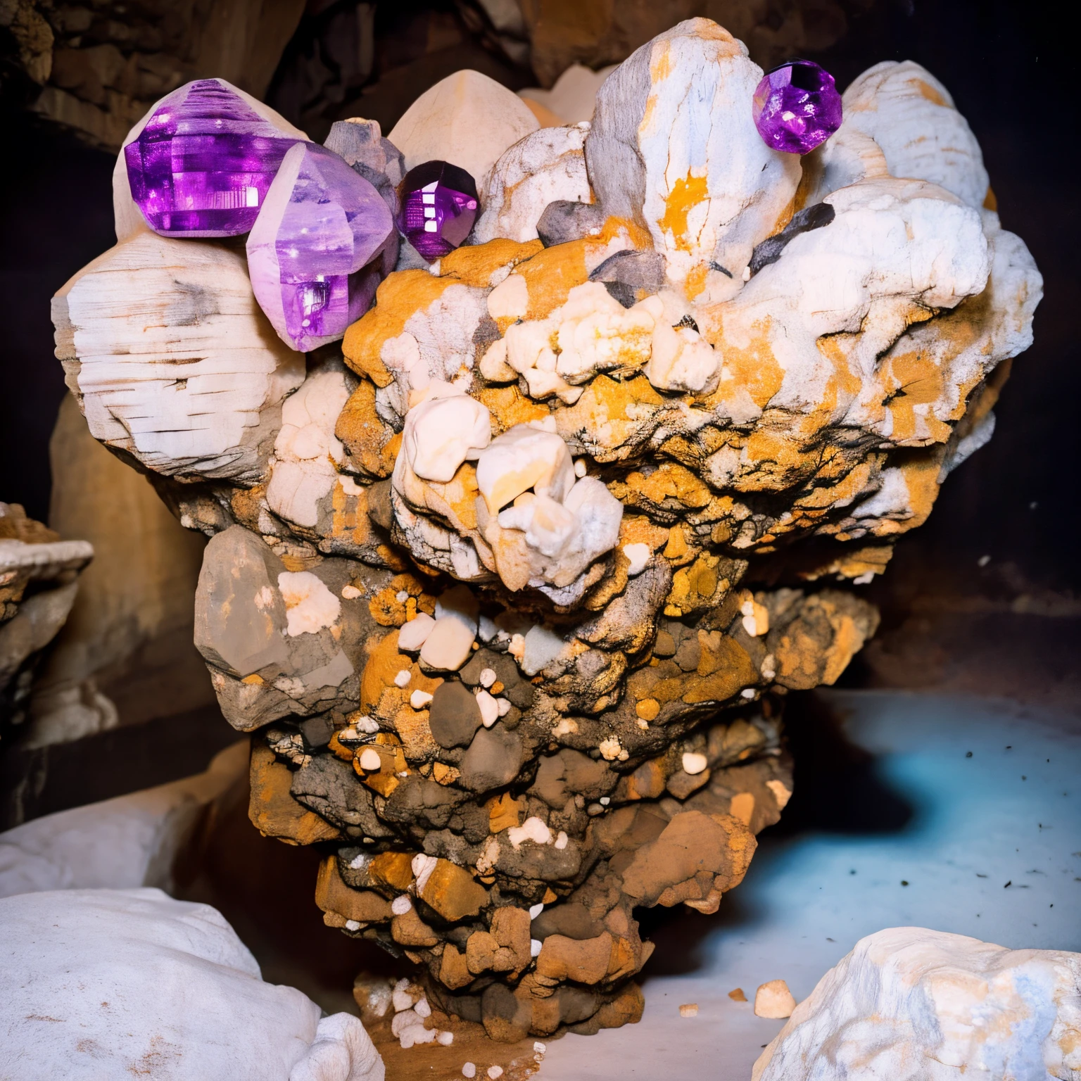 Crystal caves with crystals in them,