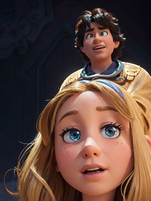 (best quality,4k,8k,highres,masterpiece:1.2),ultra-detailed,(realistic,photorealistic,photo-realistic:1.37),Disney Pixar style, vibrant colors, lively characters, dynamic composition, magical scenery, whimsical atmosphere, playful animation, captivating storytelling, iconic moments, imaginative adventures, heartwarming emotions, strong visual appeal, enchanting details, expressive facial expressions, fluid movements, intricate backgrounds & landscapes, unique character designs, magical lighting effects, attention to detail, captivating cinematic experience, Pixar animation quality, joyful and immersive world