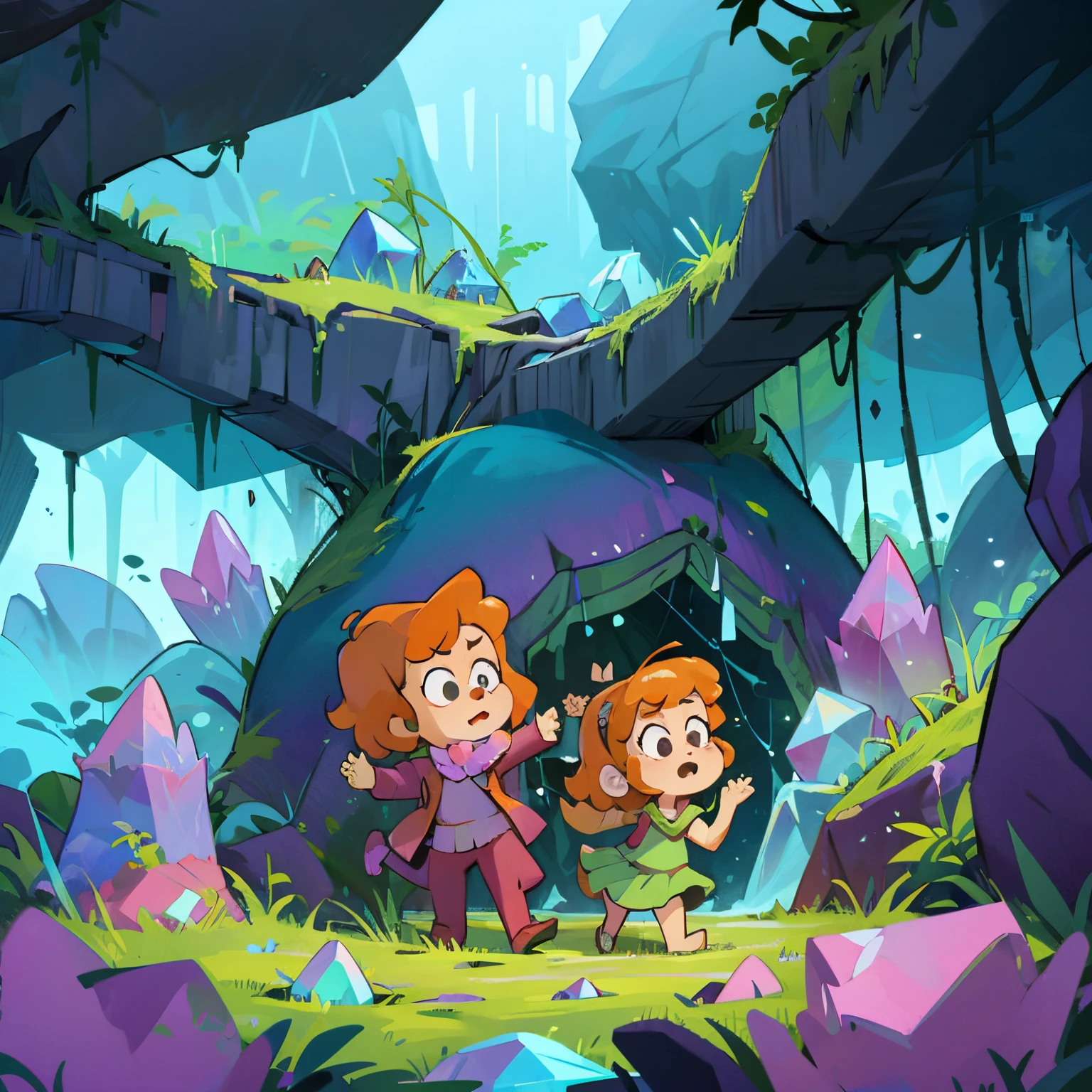 Crystal caves with crystals in them,