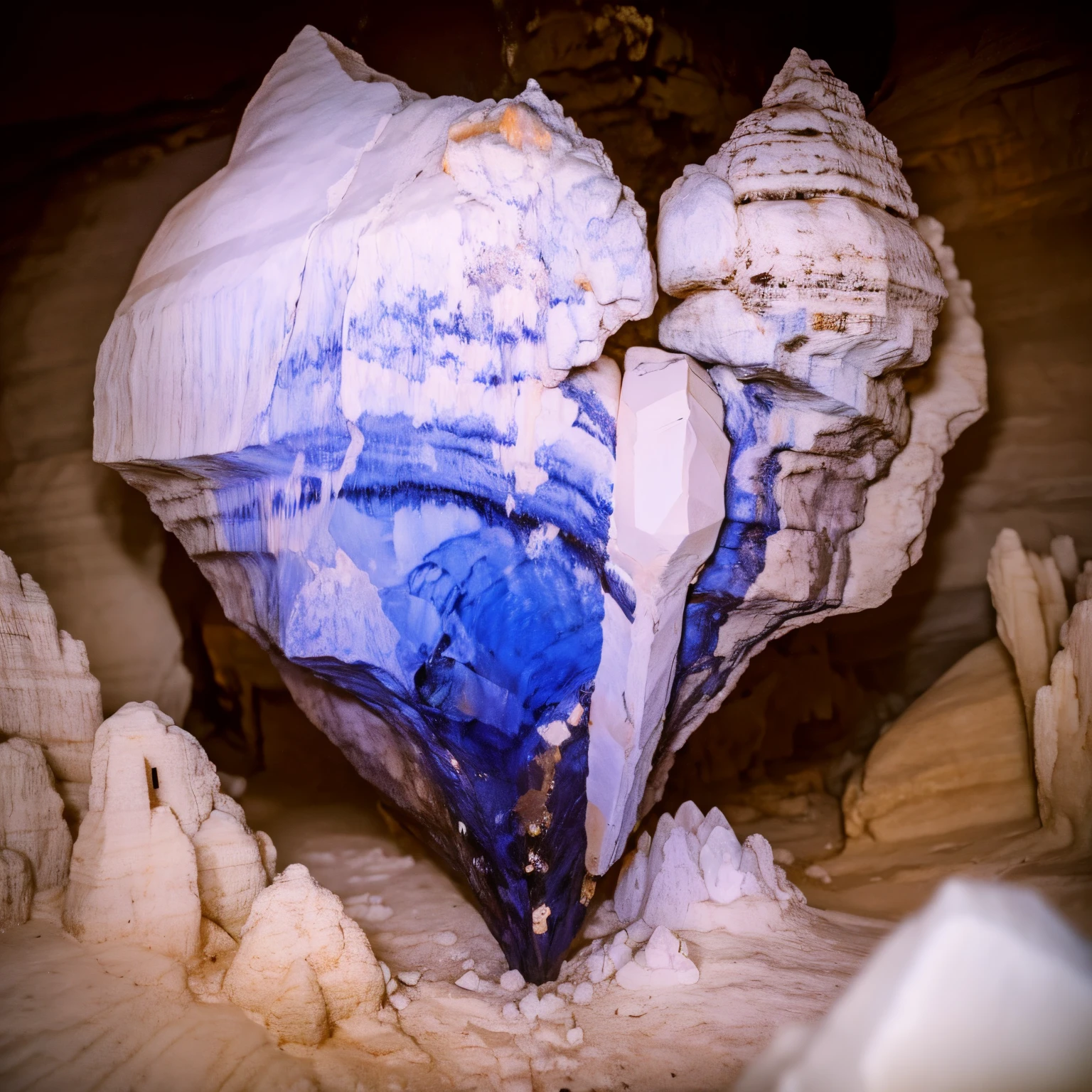Crystal caves with crystals in them,