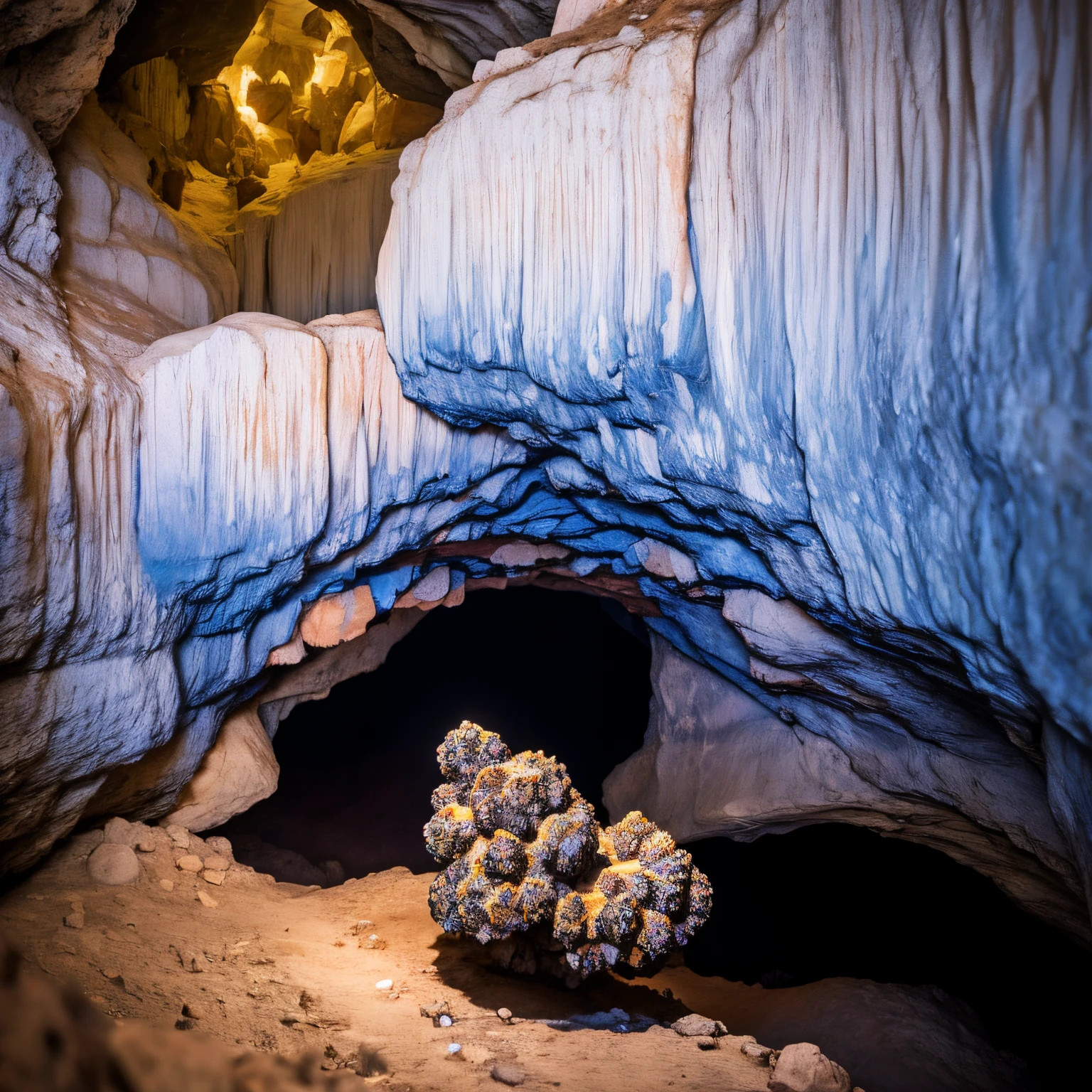 Crystal caves with crystals in them,