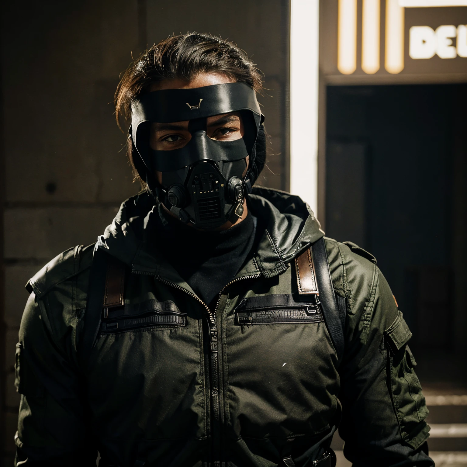 A mercenary that has a bullet proof mask