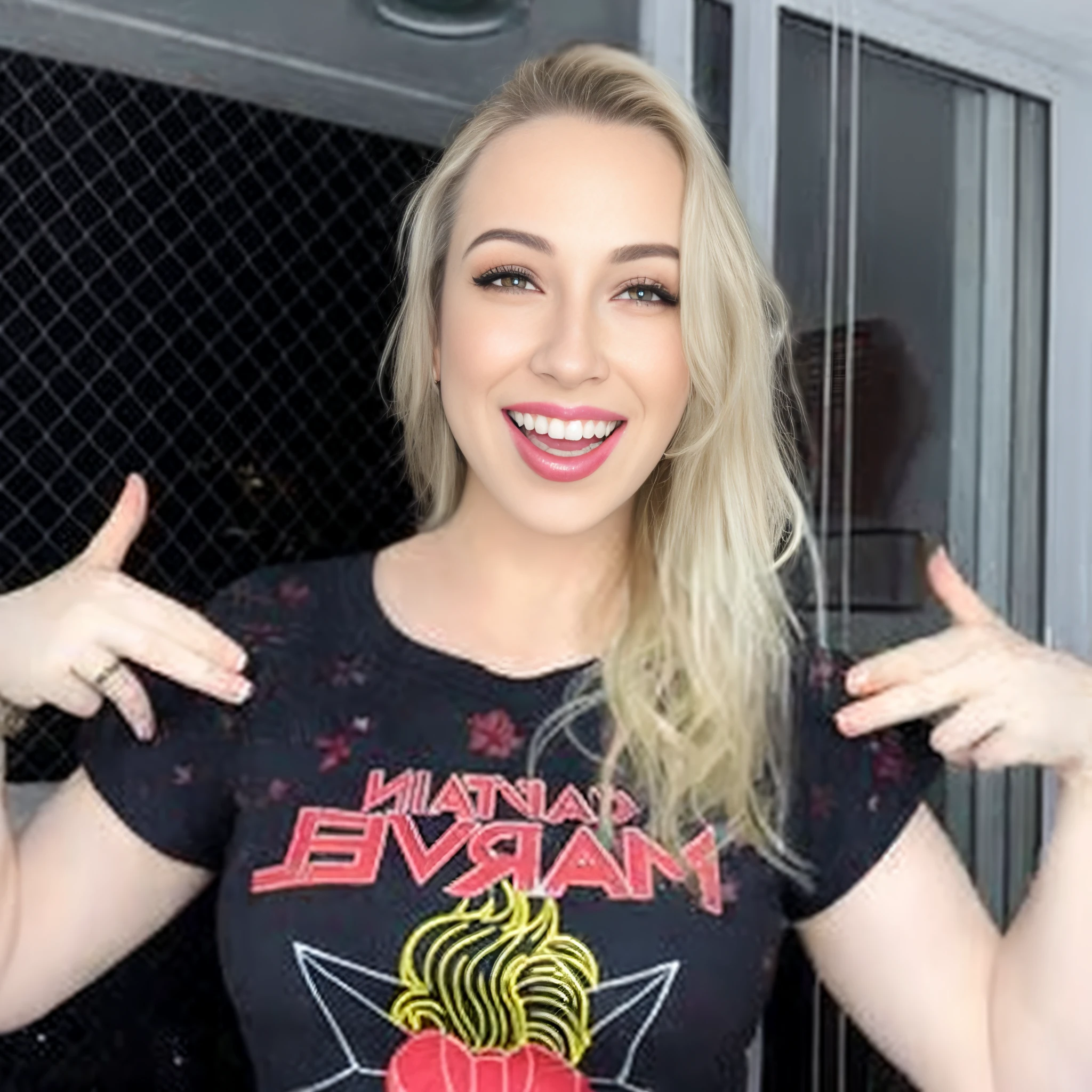 mulher loira com camisa preta e batom vermelho mostrando dois polegares para cima, Amouranth, Artgasm, Angiewolf, Leesha Hannigan, irish youtuber, Kaitlyn Michelle Siragusa, TIA MASIC, angelawhite, , Braavos, Lindsay Adler, Kimberly Asstyn, Kailee Mandel, Angie Glocka, Thertrevkaiser