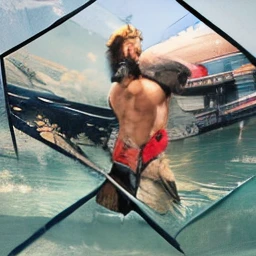 diver centered inside the ocean holding a bible, with the text DIVED INTO THE WORD at the top centered