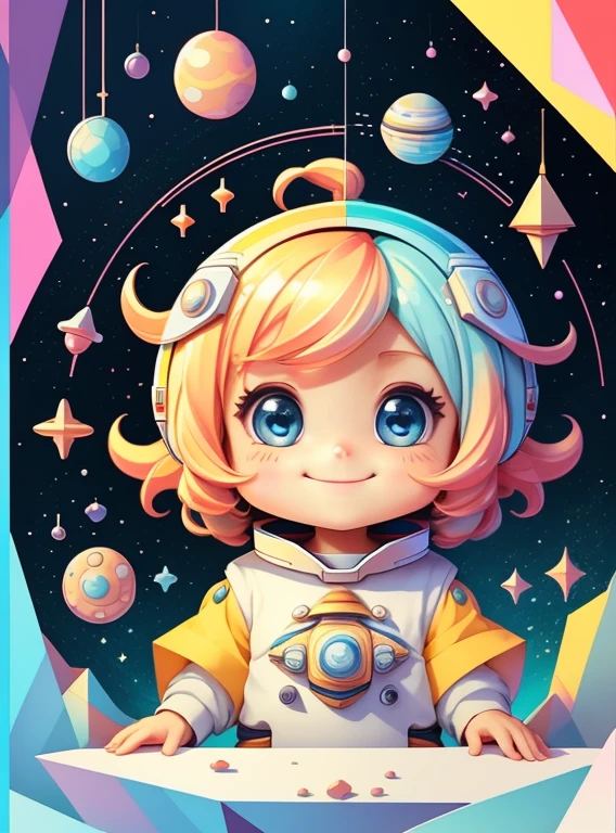 (cute spaceship smiling) Munchkin, Geometric multidimensional wall portrait, livro de arte, Tchibi,
Yang08k, Beautiful, Colouring,
Obras, of the highest quality, best quality, Arte Oficial, Beautiful and Aesthetic,