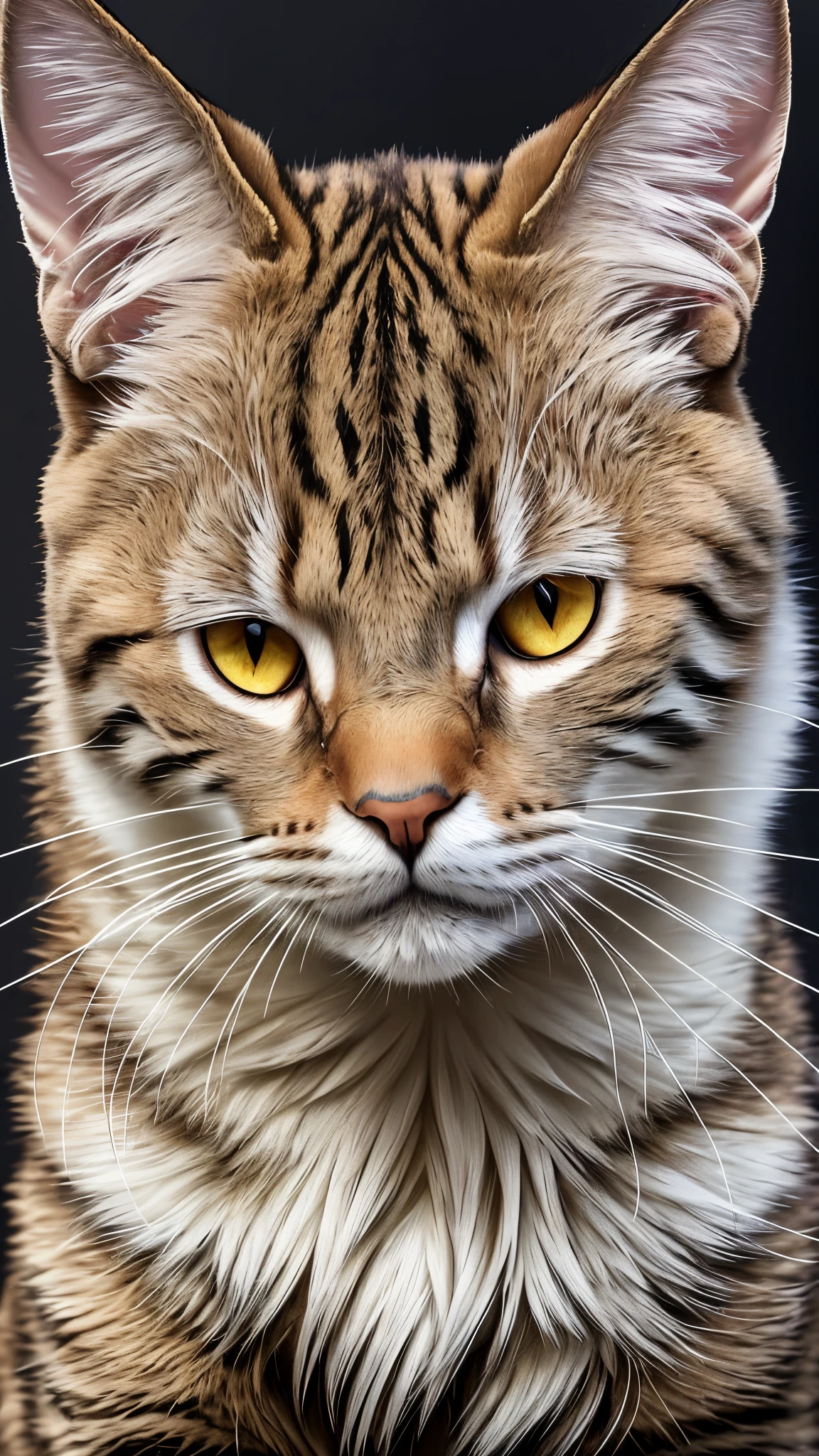 a beautiful cat in Christmas clothing ((SFW)), Furry Art, Photorealistic Photo Masterpiece Realistic Realism Photorealism High Contrast Photorealistic Digital Art Trending in Artstation 8k HD High Definition Detailed Detailed Skin Texture Hyper-Detailed Realistic Skin Texture Armor Best Quality   Ultra High Resolution, (Photorealistic: 1.4), High Resolution --auto --s2