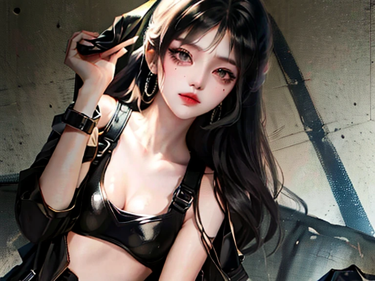 Black haired breasts