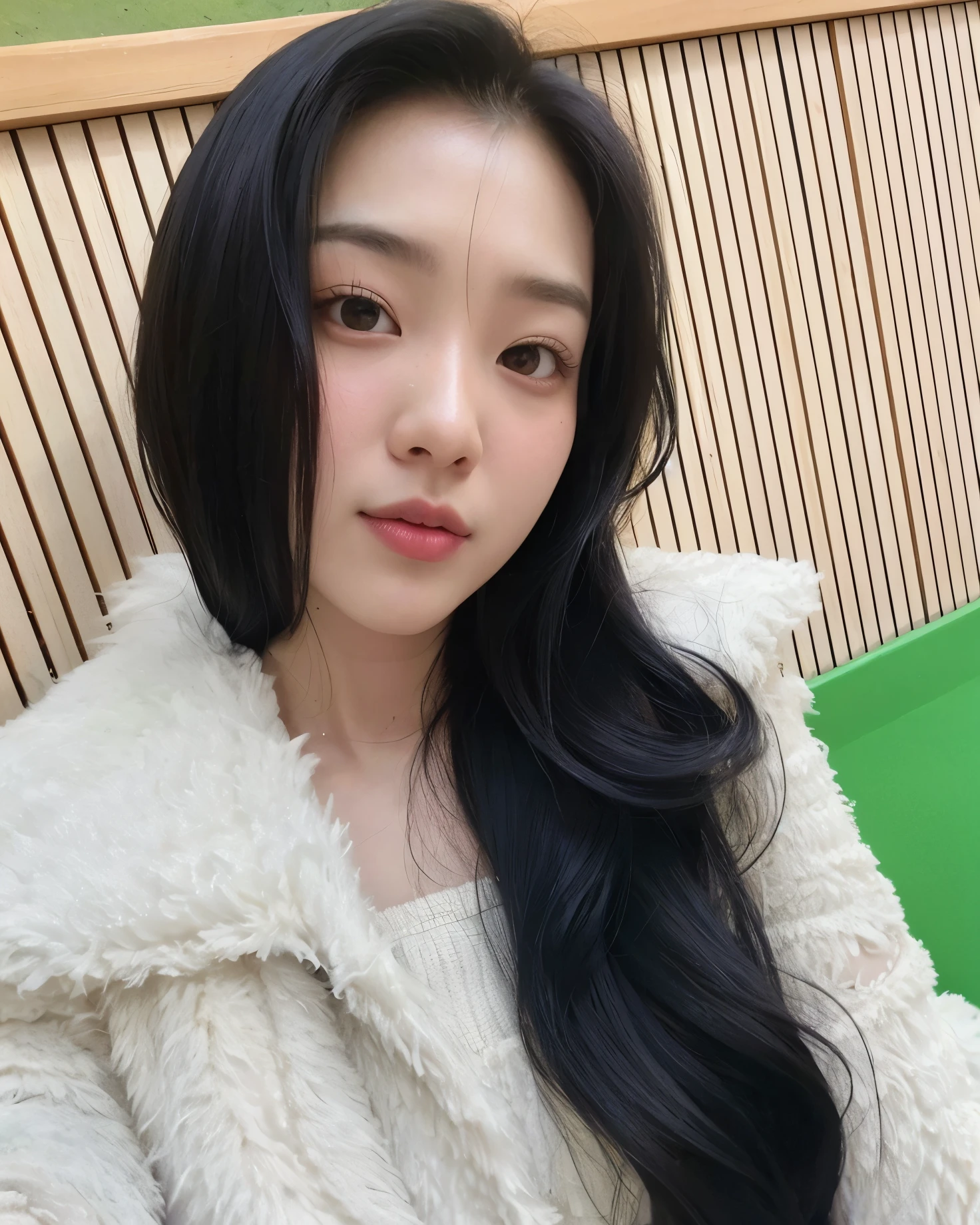 Mujer araffada con largo cabello negro sentada en un banco., Jaeyeon Nam, Heonhwa Choe, Lee Ji - Eun, Lee Ji-eun, Jinyoung Shin, Kim Doyoung, Gongbi, Kwak Ji Joven, hwang se - on, Parque Ji-min, Actriz femenina de Corea, ulzzang, Wan adorable cara coreana
