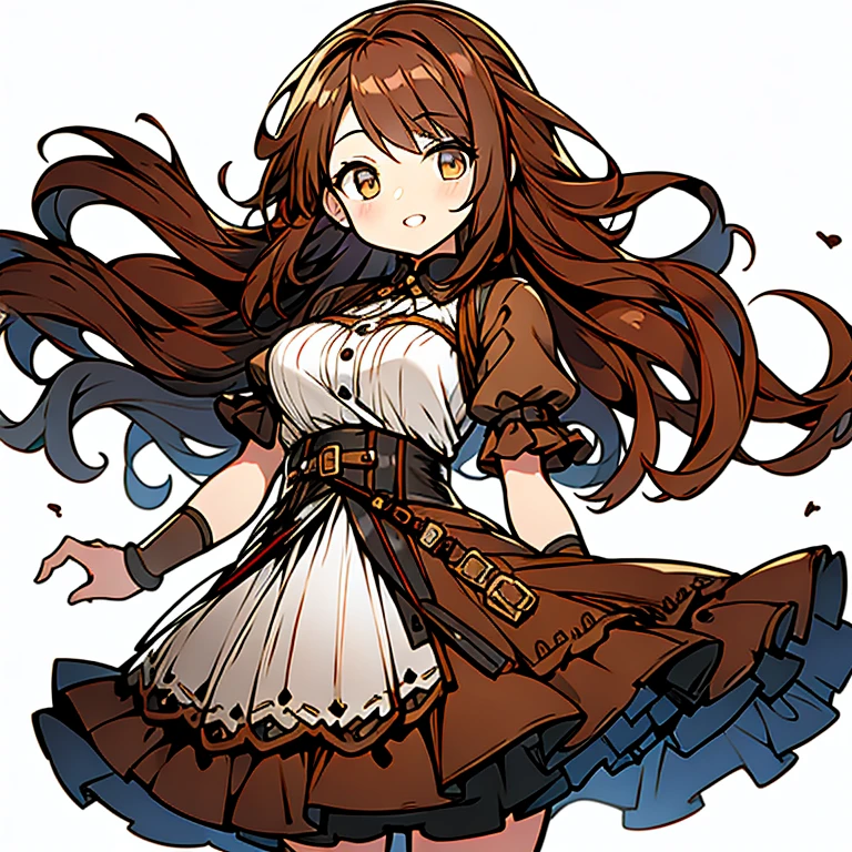 chocolate girl brown dress brown hair