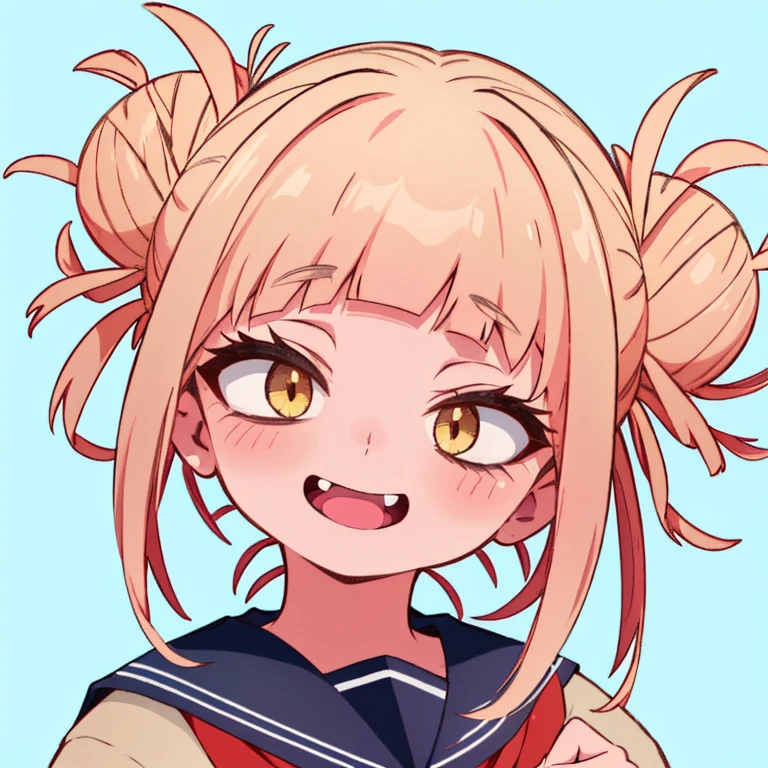 obra prima, qualidade superior, 1girl, rosto detalhado, olhos perfeitos, olhos amarelos, ambiente aleatorio, estilo anime, um sorriso, chibi, pose aleatoria, chhibi, kawai